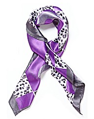 Malissa J Animal Patch Satin Scarf