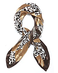 Malissa J Animal Patch Satin Scarf