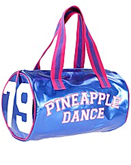 Pineapple Metallic Barrel Shaped Gym Bag