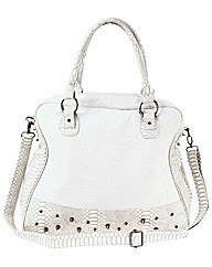 Religion Studded Sloughy Shoulder Bag