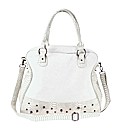 Religion Studded Sloughy Shoulder Bag
