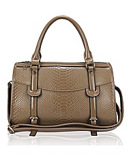 Petal Dolls Mock Croc Barrel Bag