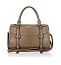 Petal Dolls Mock Croc Barrel Bag