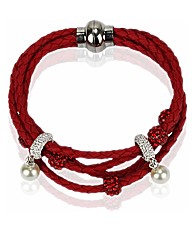 Petal Dolls Crystal Bracelet With Pearl