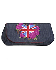 Spencer Ogg Union Jack Denim Clutch Bag