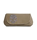 Spencer Ogg Tan Skull Clutch Bag