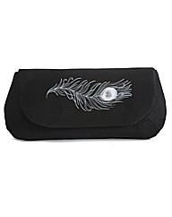 Spencer Ogg Peacock Feather Clutch Bag