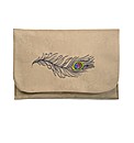 Spencer Ogg Peacock Feather Clutch Bag