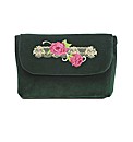 Spencer Ogg Velvet Rose Clutch Bag