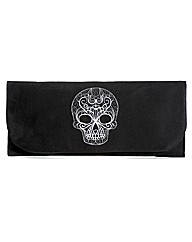Spencer Ogg Skull Envelope Clutch Bag