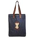 Spencer Ogg Denim Corset Tote Bag