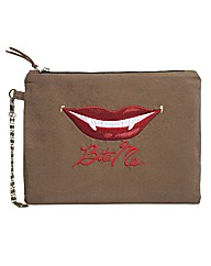 Spencer Ogg Bite Me Zip Clutch Bag