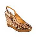 Strawberry Paisley Cork Wedges
