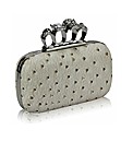 Petal Dolls Ostrich Skin Clutch Bag