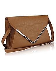 Petal Dolls Brown Large Clutch Bag