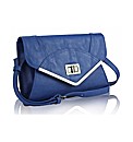 Petal Dolls Blue Medium Clutch Bag