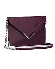 Petal Dolls Purple Letter Clutch Bag