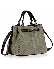 Petal Dolls Brown Beige Tote Bag