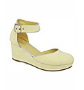 Strawberry Closed Toe Ankle Bar Wedges