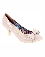 Strawberry Mid Heel Court Shoes