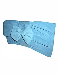 VT Collection Faux Suede Clutch Bag