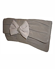 VT Collection Faux Suede Clutch Bag