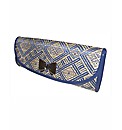 VT Collection Raffia Clutch Bag