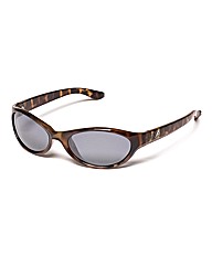 F-Polarised Oval Wrap Sunglasses