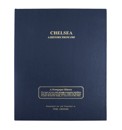 Blue Leather Personalised Football Book