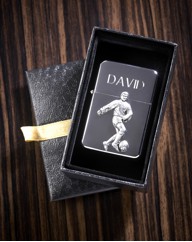 Personalised Pewter Motif Sport Lighter