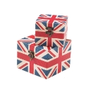 Set Of 2 Union Flag Trinket Boxes