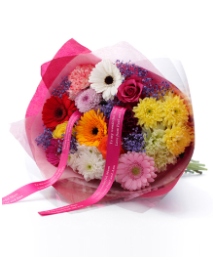 Personalised Ribbon Bright Bouquet