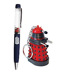 Dr Who Dalek Keychain & Floating Pen Set