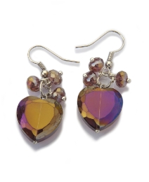 Malissa J Modena Heart Drop Earrings