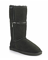 Redfoot Black Zippy Boot
