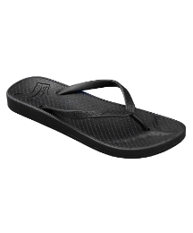 Gumbies Black Mens Fish Flop