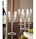 Set of 4 Crystal Wine Glasses