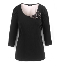 Petite Joanna Hope Lace Bow Jersey Tunic