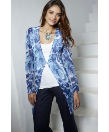 Fusions By East Print Over Blouse