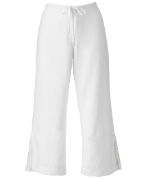 Fusions By East Linen Crop Trousers