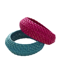 Fusions By East Wicker Bangle Pack