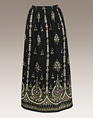Joanna Hope Crinkle Print Maxi Skirt
