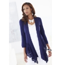 Joanna Hope Crochet Trim Cardigan