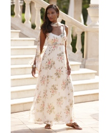 Joanna Hope Print Maxi Dress and Scarf