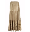 Joanna Hope Tiered Mock Suede Skirt