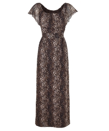 Joanna Hope Animal Print Gypsy Dress