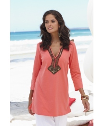 Joanna Hope Sequin Embellished Tunic