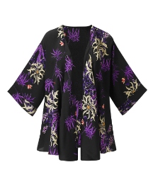 Joanna Hope Print Kimono Overblouse
