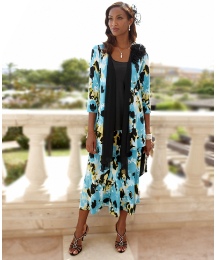 Joanna Hope Print Jersey Shrug