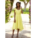 Joanna Hope Waterfall Shaped Hem Dress
